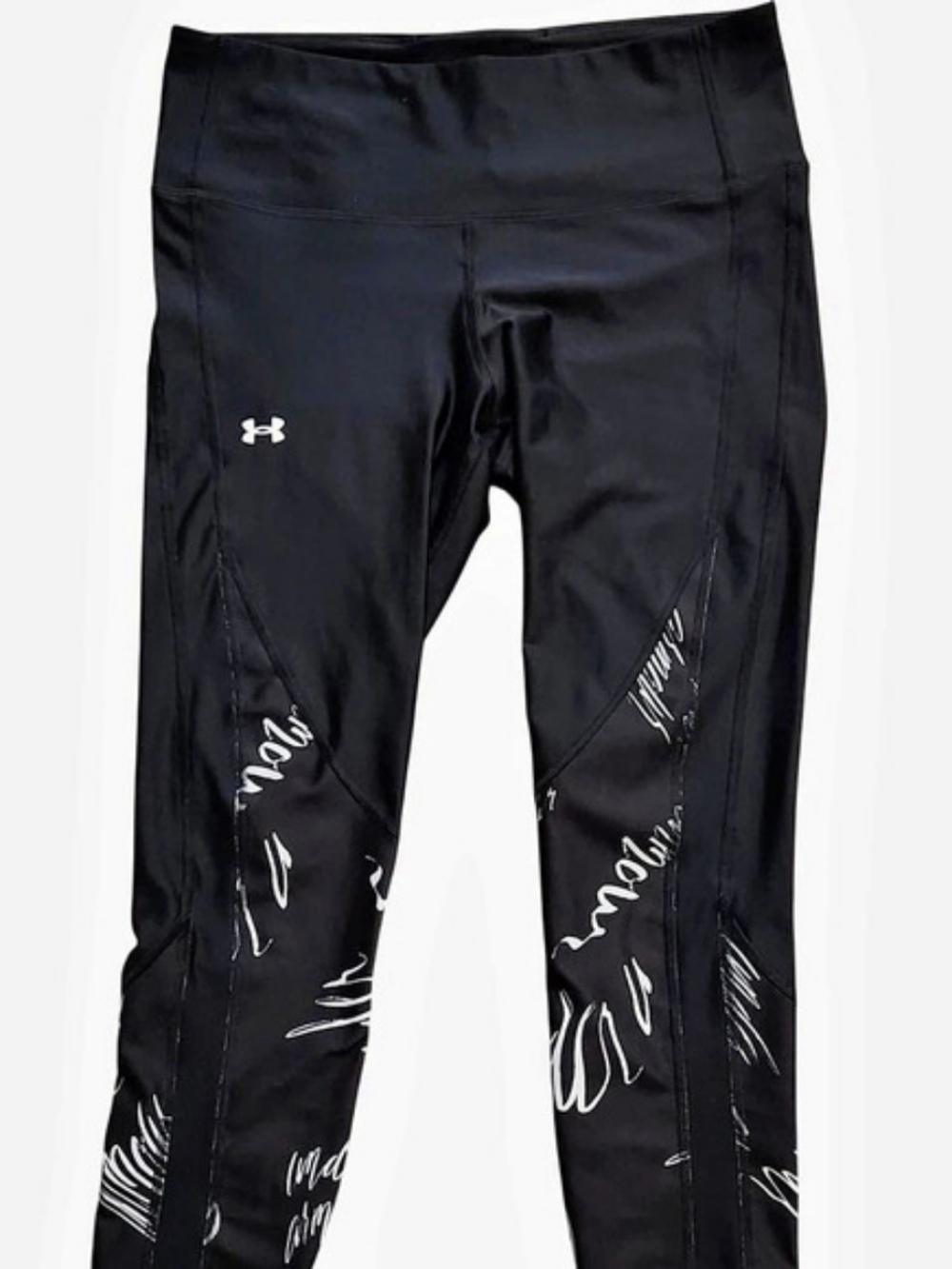 Under Armour HeatGear Compression Black & White Large